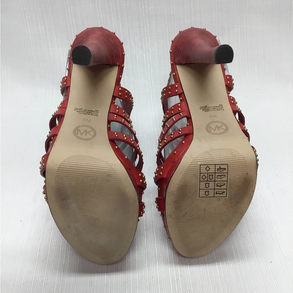 Michael Kors Exciting Red Heels - Picture 9 of 9